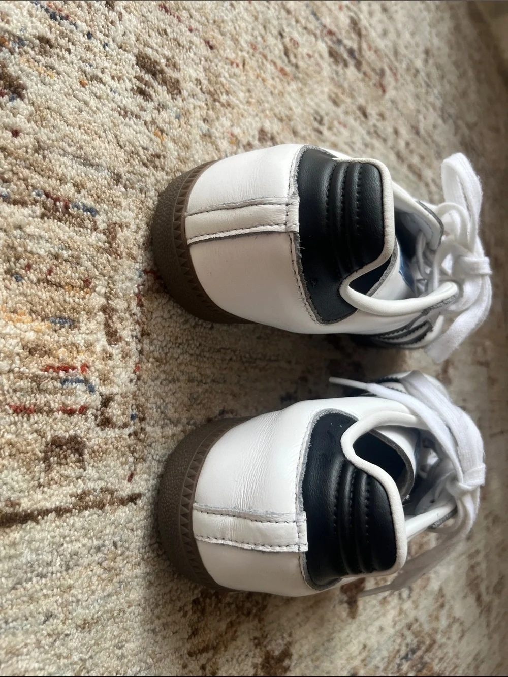 adidas Samba Leather Sneakers in White, Black, Gray